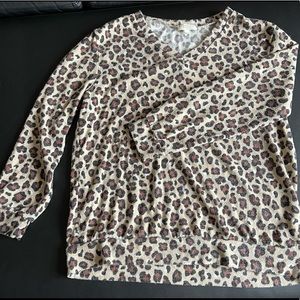 Animal print sweater